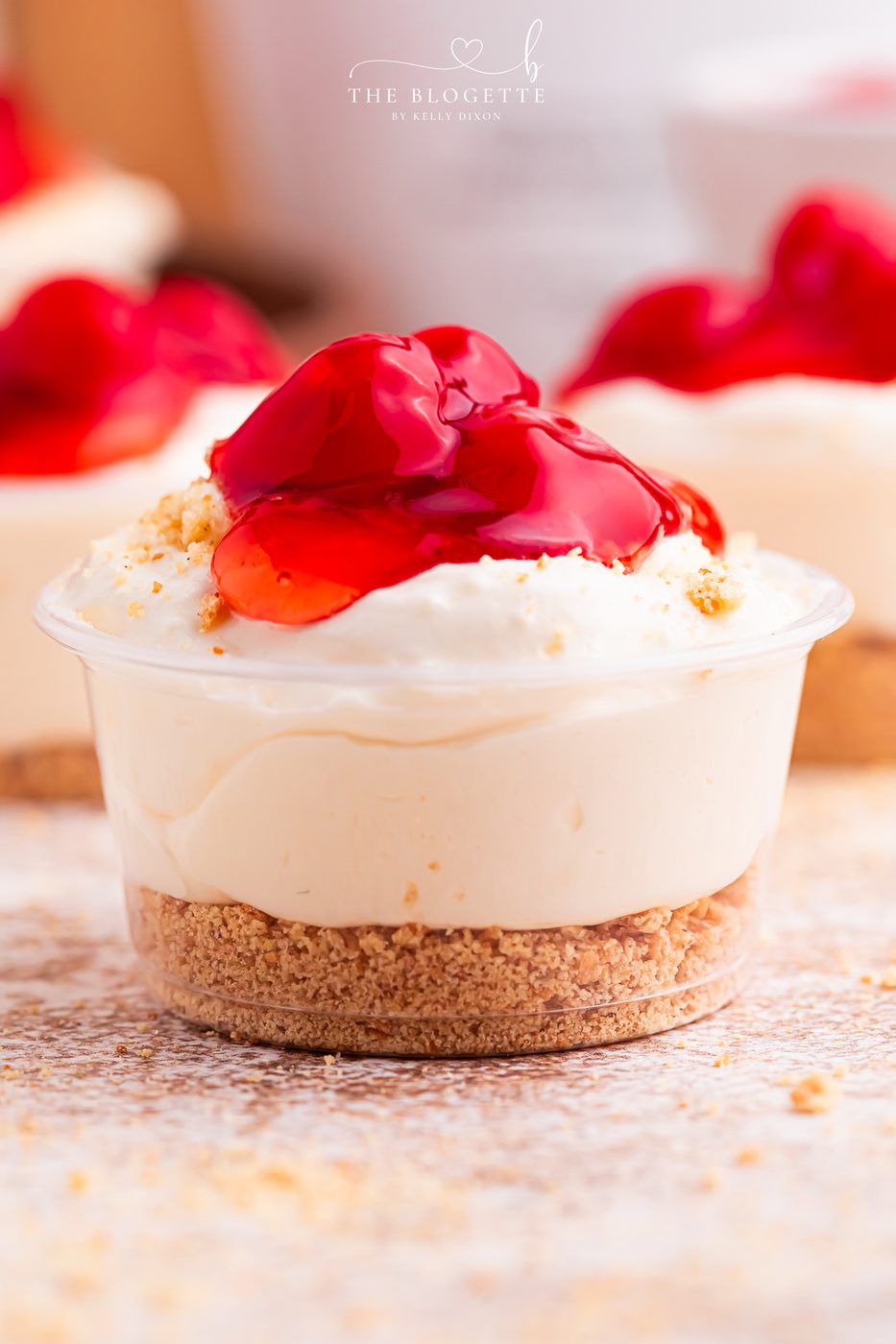 Home-style Cherry Cheesecake Shots
