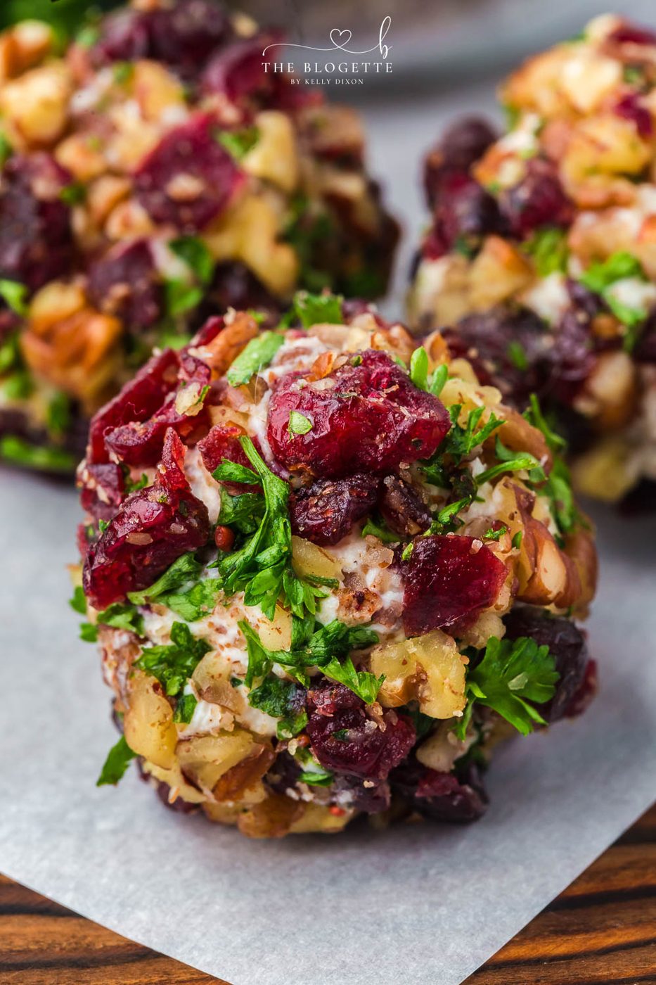 Cranberry Pecan Goat Cheese Balls at home