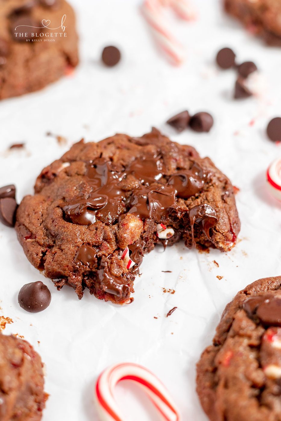 Dark Chocolate Peppermint Cookies at home