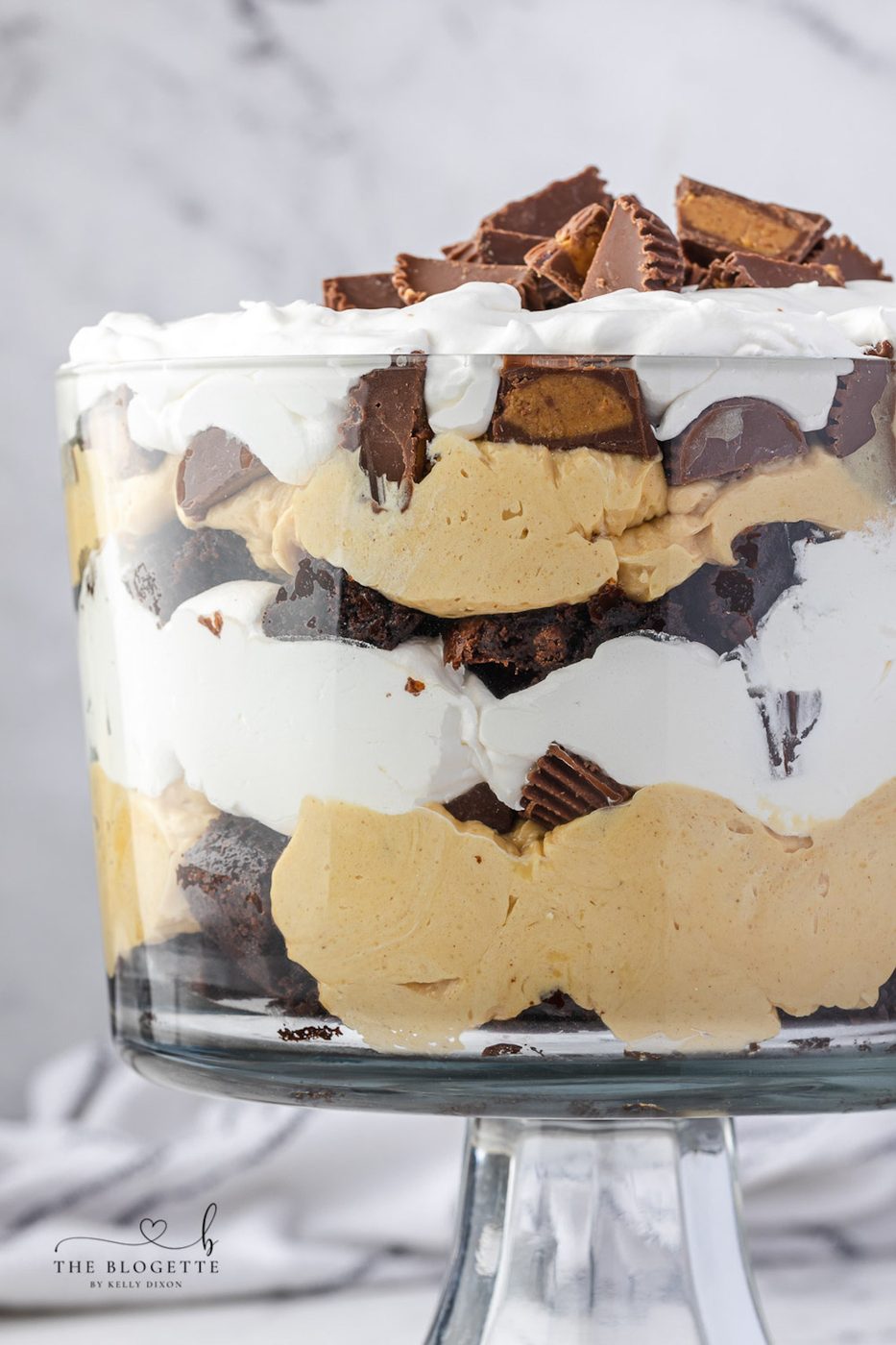 Peanut Butter Brownie Trifle at home