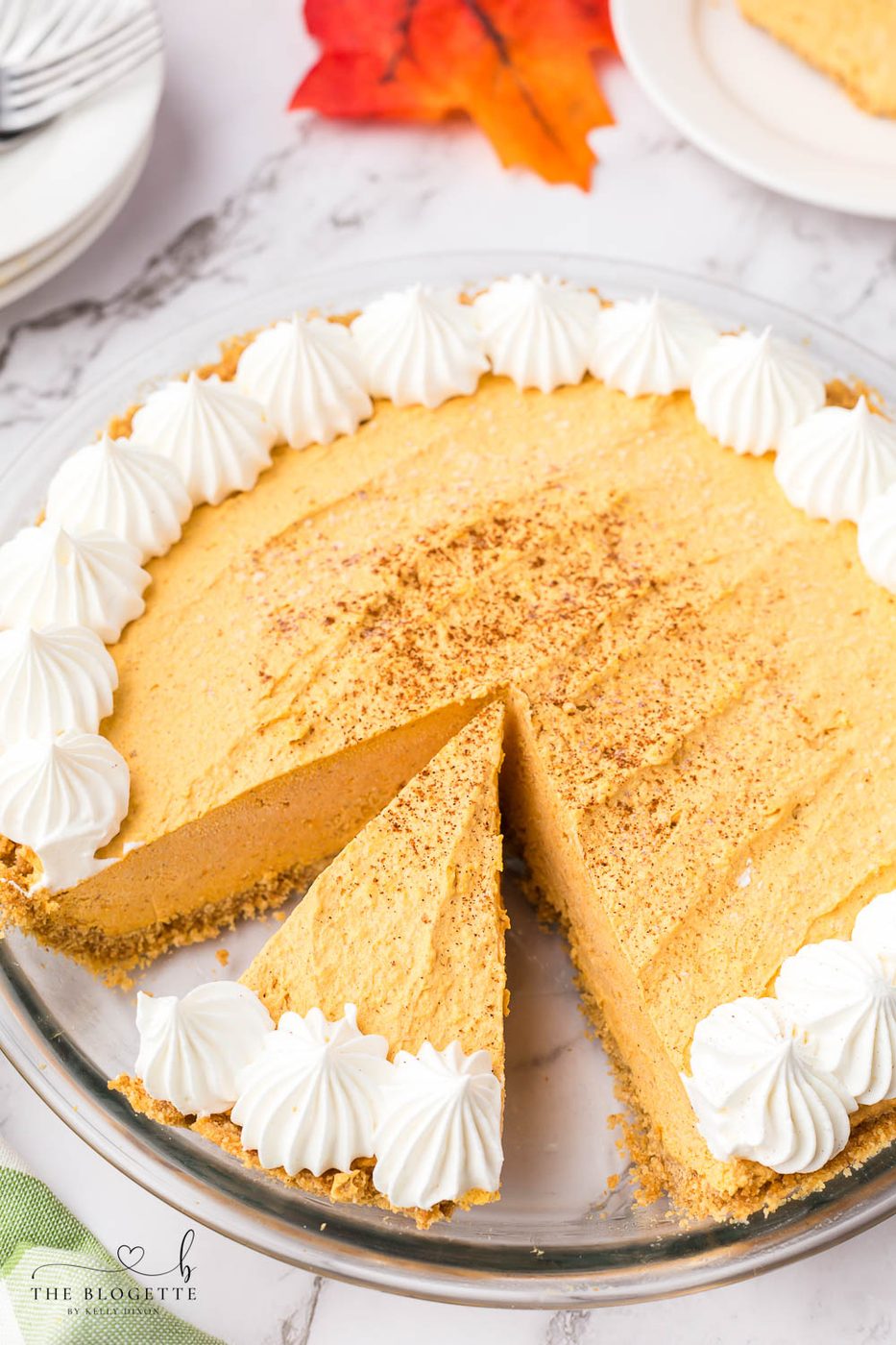 Pumpkin Fluff Pie at home
