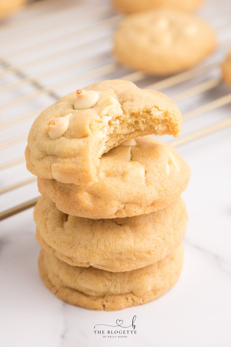 White Chocolate Chip Cookies at home